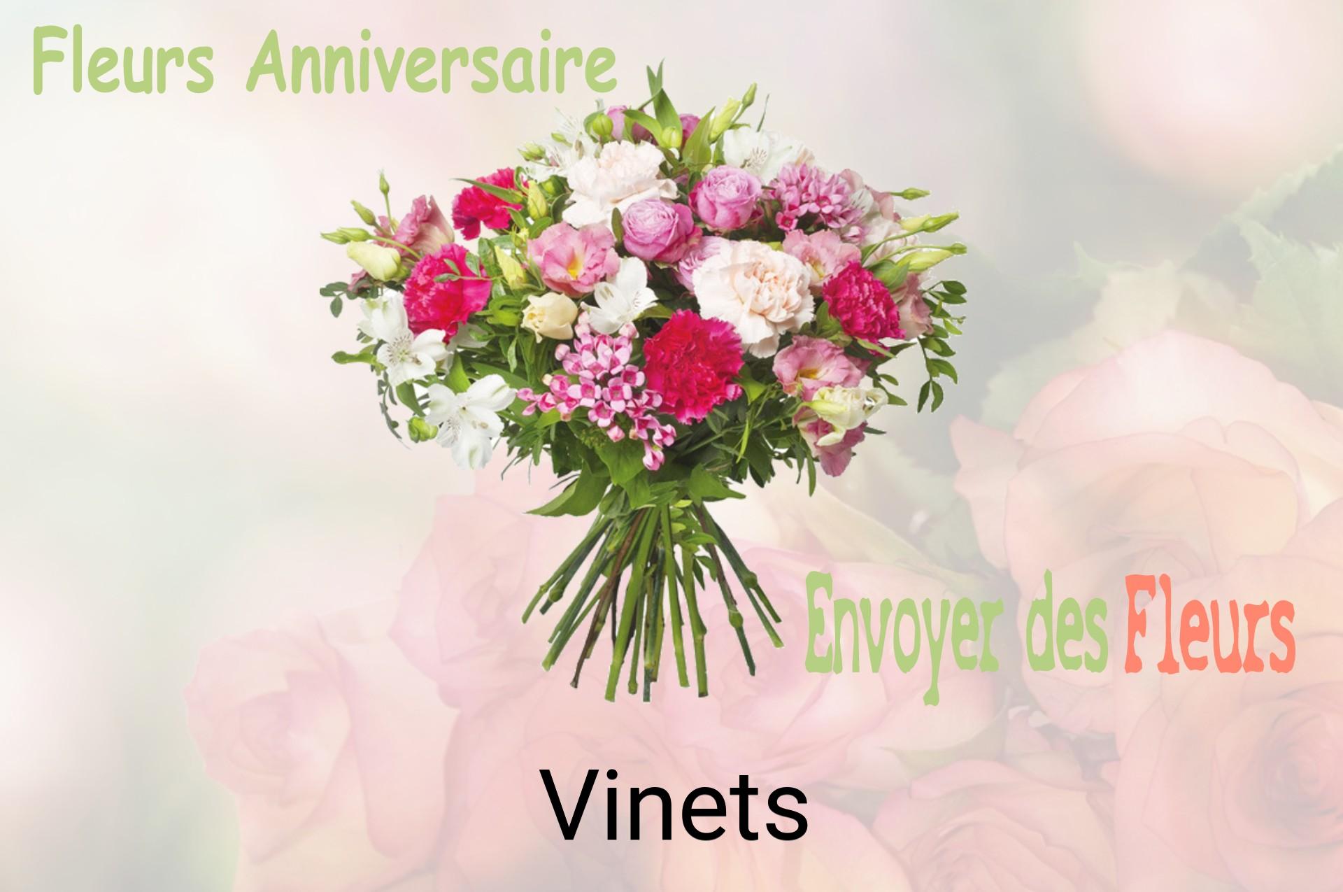 Bouquet de fleurs d’anniversaire livré à Vinets